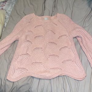 A New Day sweater chunky knit pink
